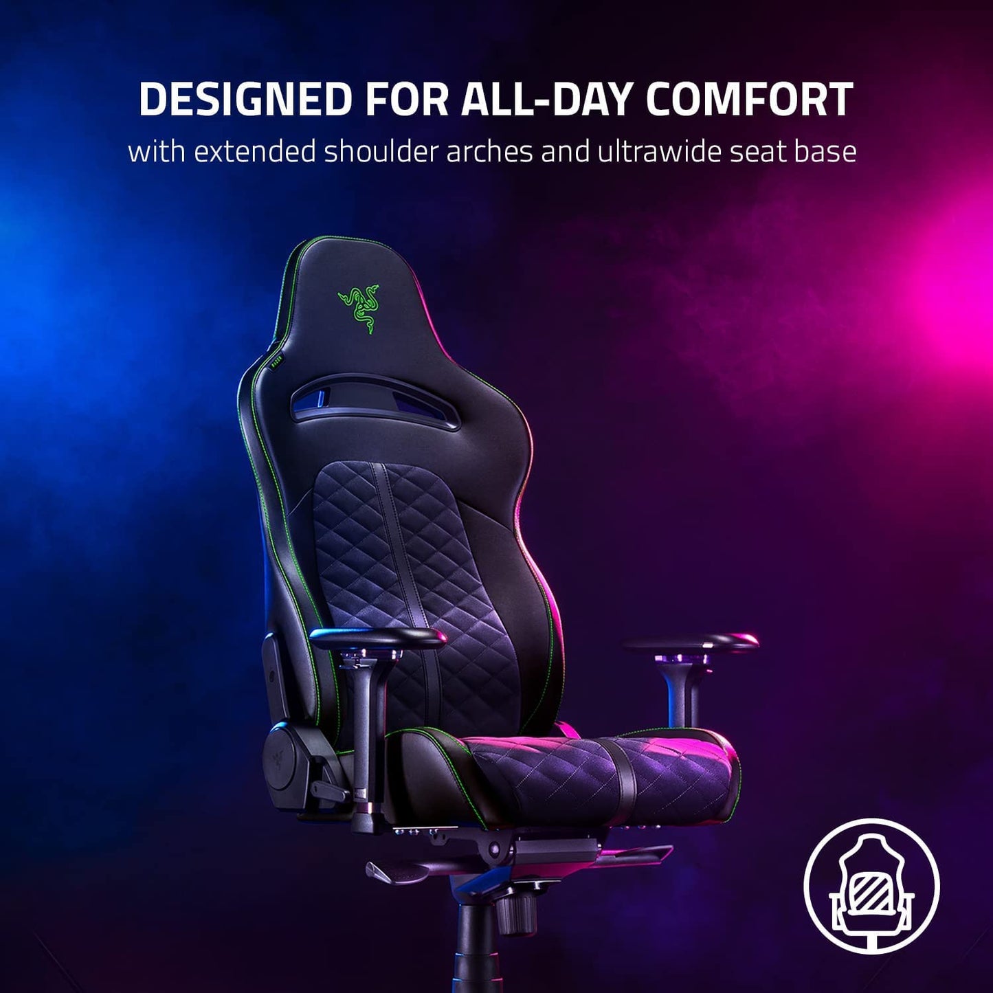 RAZER ENKI GAMING CHAIR FOR ALL-DAY GAMING COMFORT - NASA + AP PACKAGING