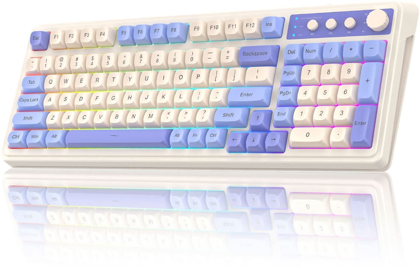 Aula S99 Purple Membrane Gaming Keyboard