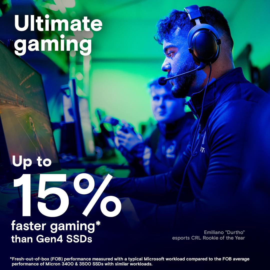 CRUCIAL T705 1TB PCIE GEN5 NVME M.2 SSD WITH HEATSINK CT1000T705SSD5