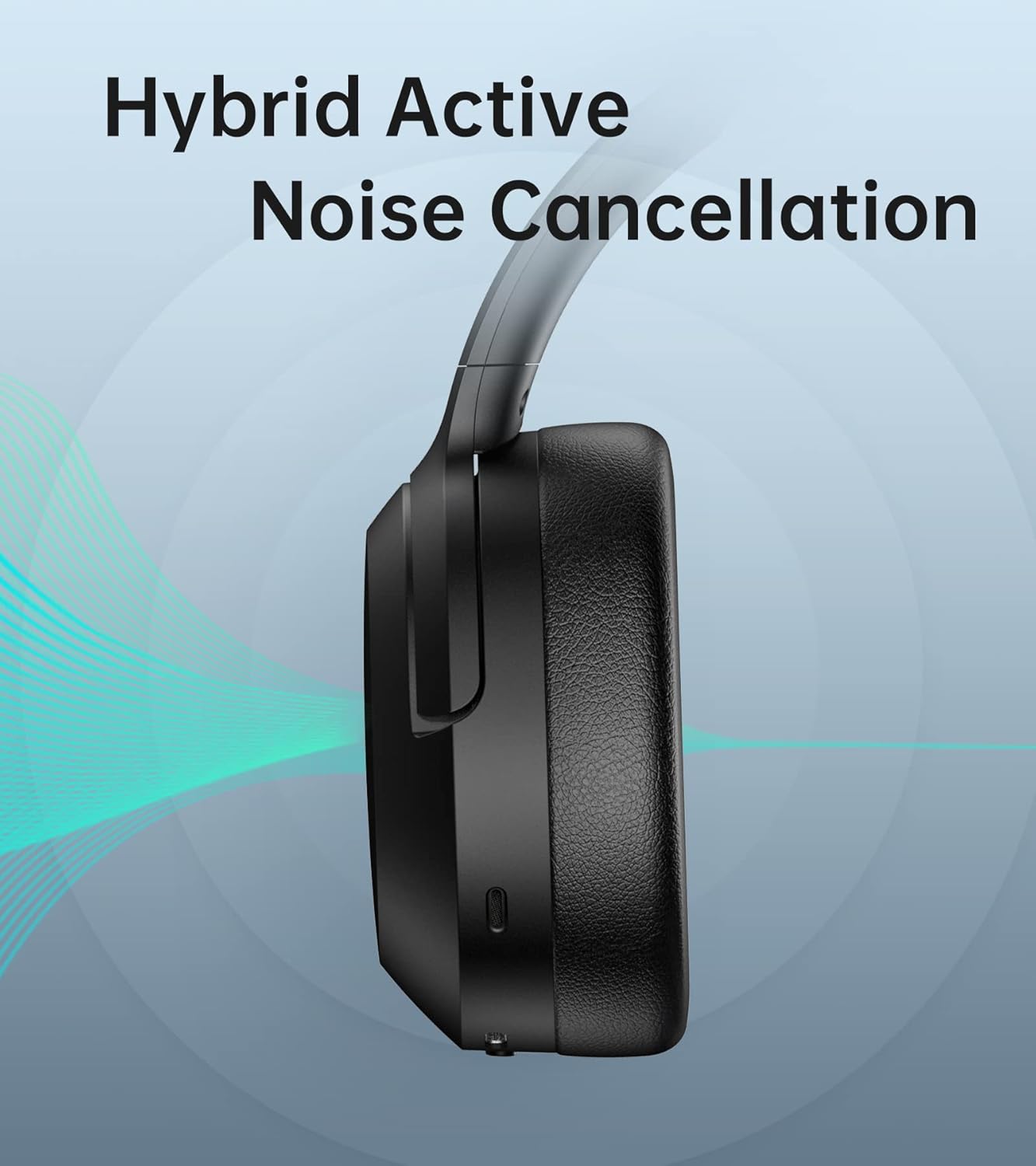 EDIFIER W820NB HYBRID ACTIVE NOISE CANCELLING HEADPHONES - BLACK