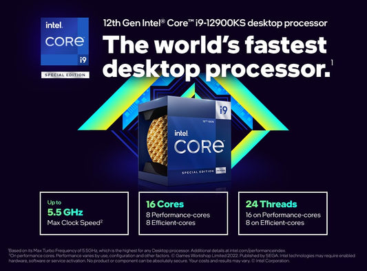 INTEL CORE I9 (12TH GEN) I9-12900KS HEXADECA-CORE (16 CORE) 2.50 GHZ PROCESSOR