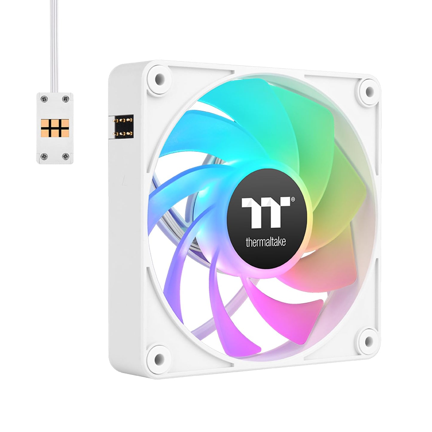Thermaltake CT120 EX ARGB Reverse PC Cooling Fan White (3-Fan Pack), CL-F194-PL12SW-A