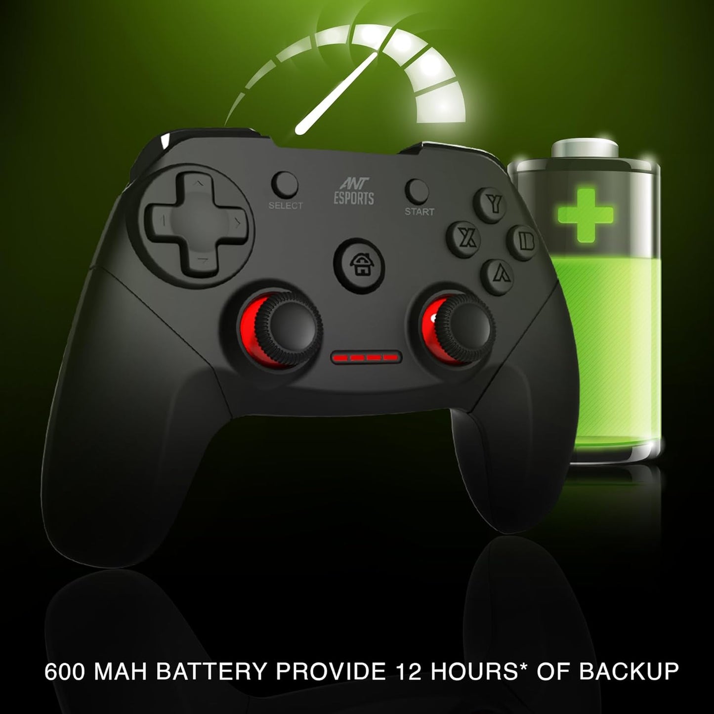 ANT ESPORTS GP300 PRO V2 WIRELESS GAME PAD - BLACK (ETA-SD-20190702423)