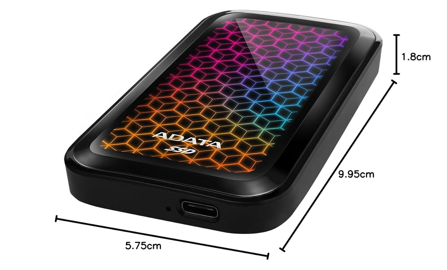 ADATA SE770G 1TB EXTERNAL SOLID STATE DRIVE ASE770G-1TU32G2-CBK