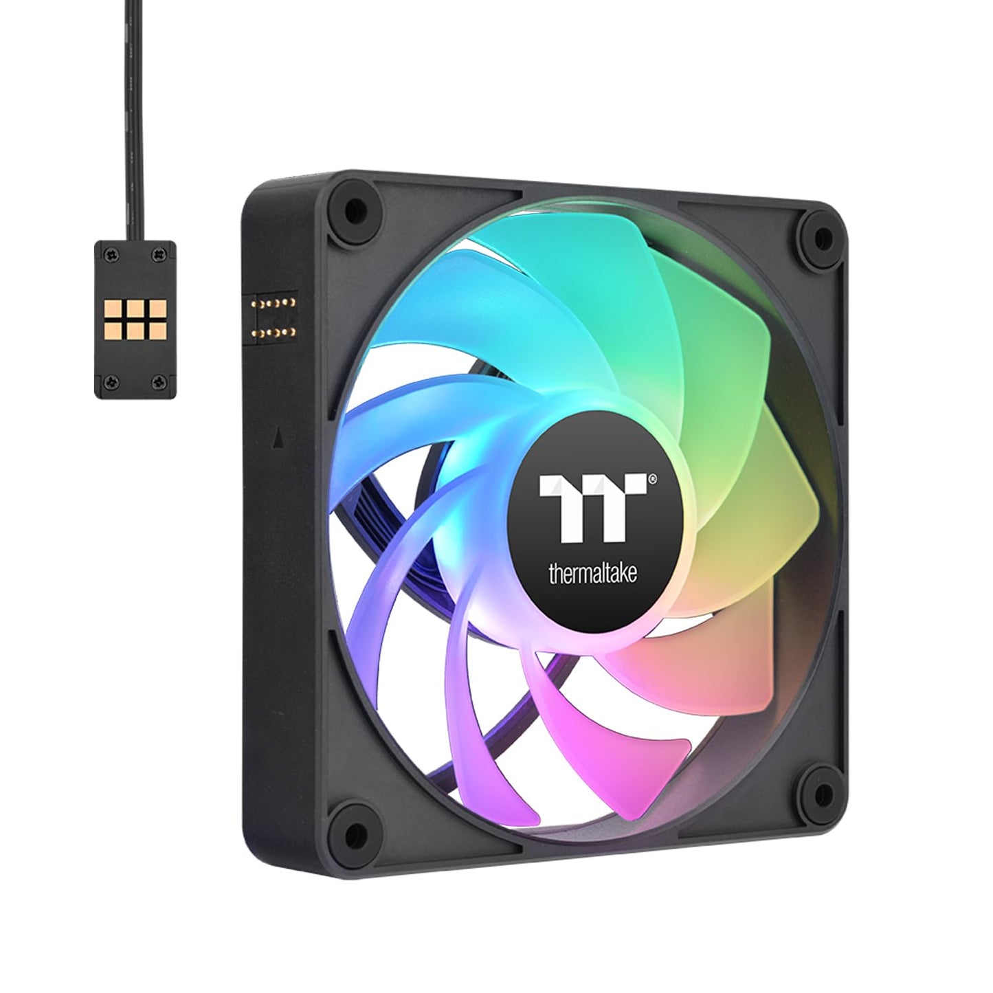 Thermaltake CT120 EX ARGB Reverse PC Cooling Fan, Black (3-Fan Pack)