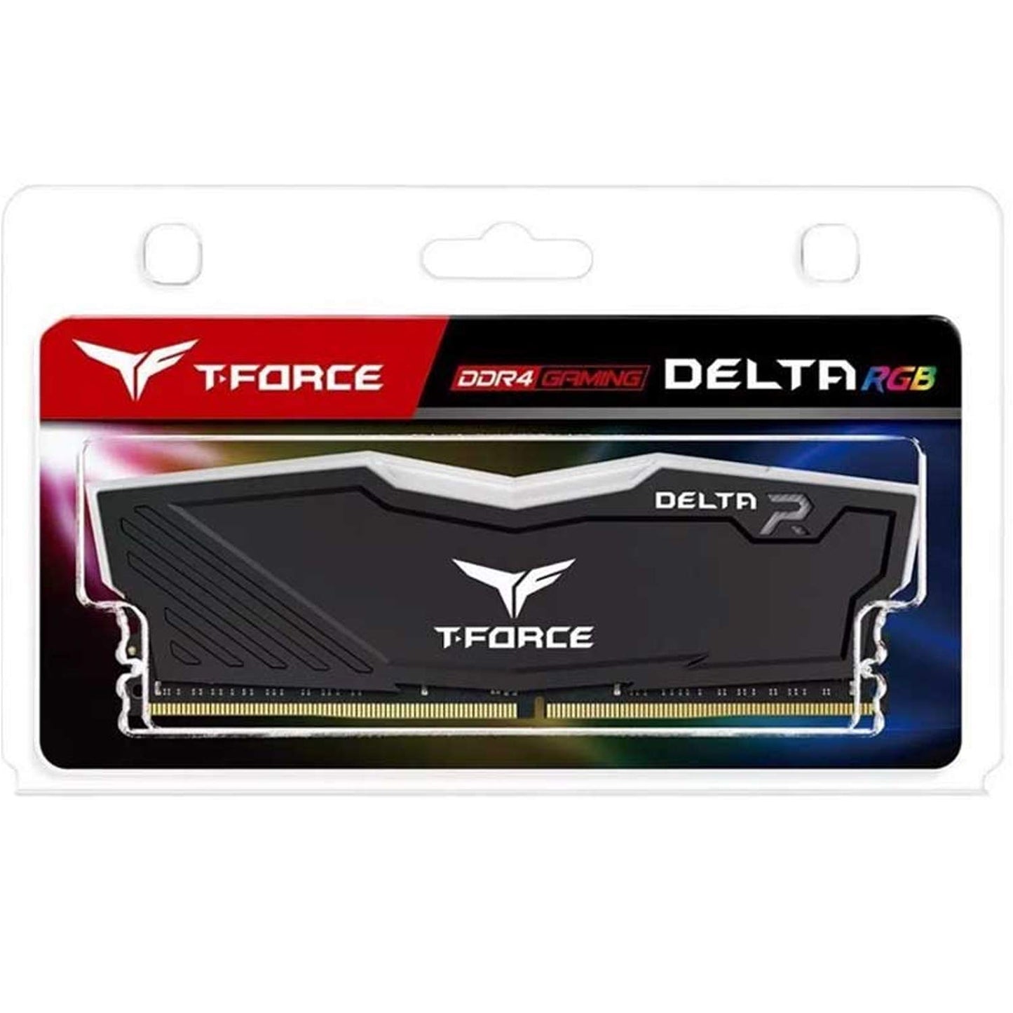 TEAMGROUP T-FORCE DELTA RGB 8GB (8GBX1) DDR4 3600MHZ BLACK