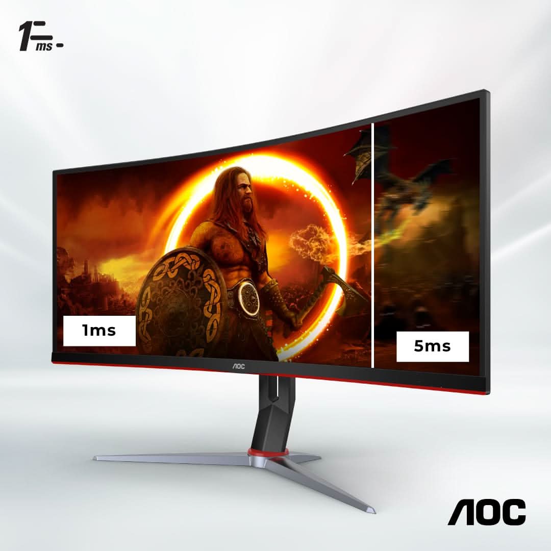 AOC Model CU34G2XP 34 Inch Ultrawide 1500R Curved Gaming Monitor