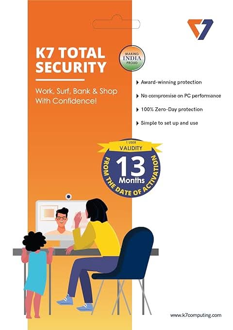 K7 Security K7, Total Security, 1 User, Email Delivery In 2 Hours