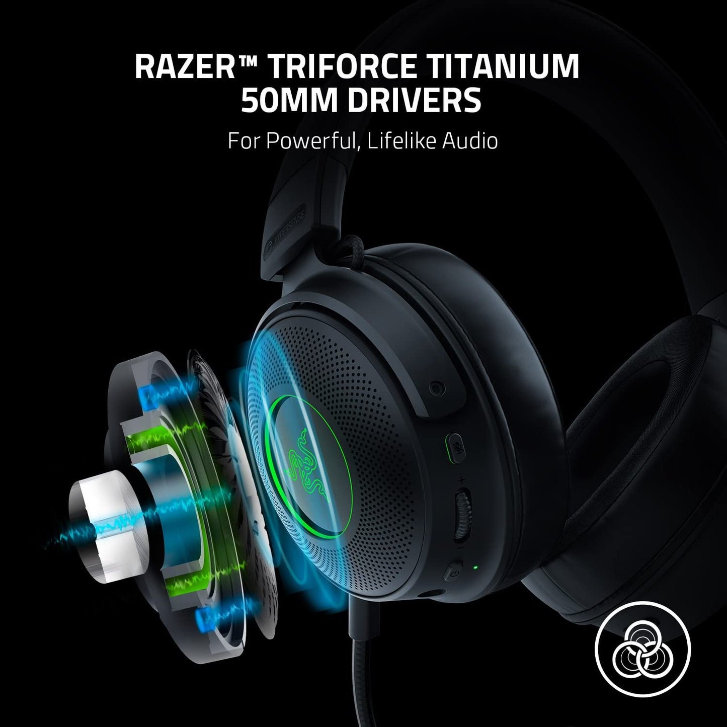 RAZER KRAKEN V3 PRO - WIRELESS GAMING HEADSET-