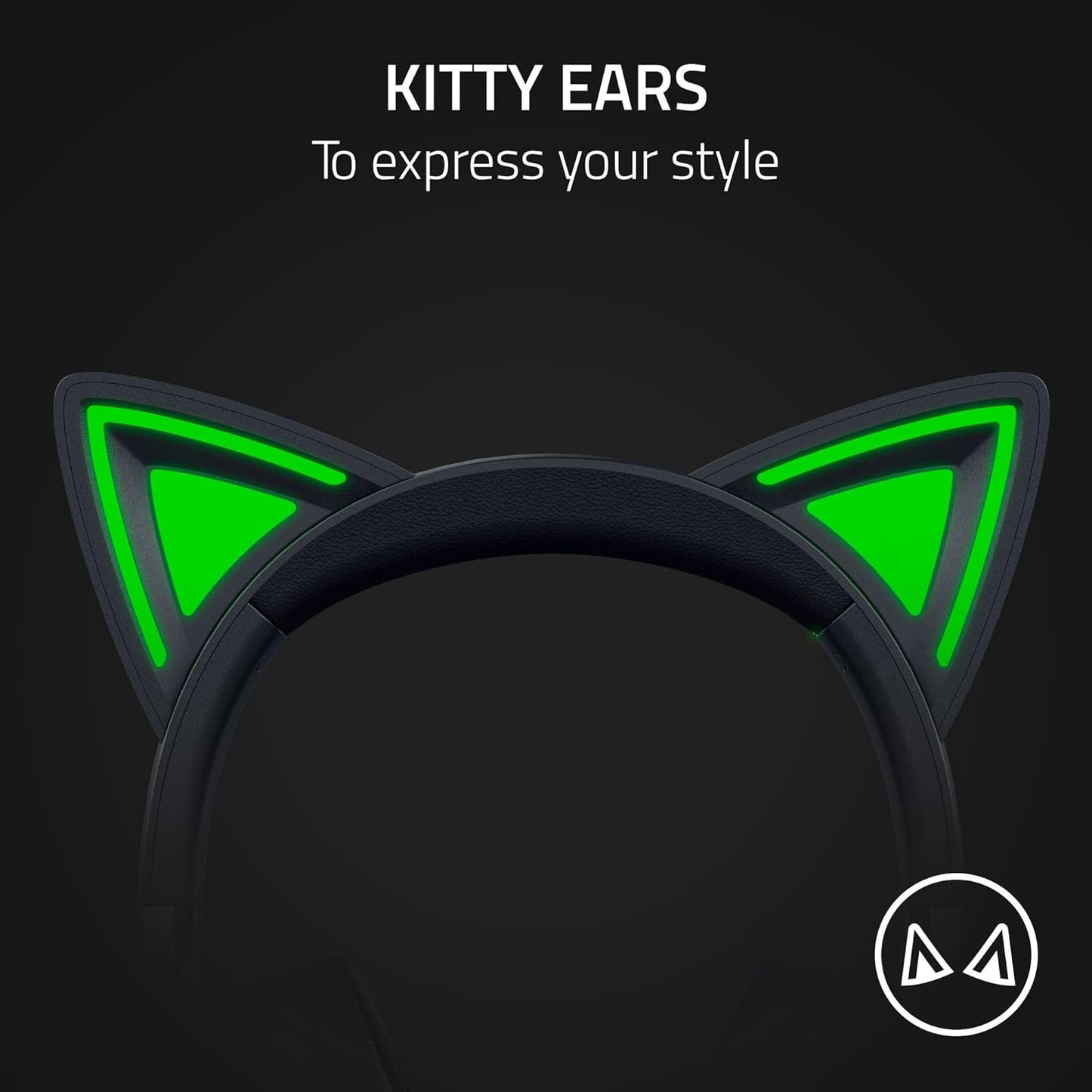 RAZER KRAKEN KITTY V2 - USB HEADSET WITH RGB KITTY EARS - BLACK - FRML PACKAGING