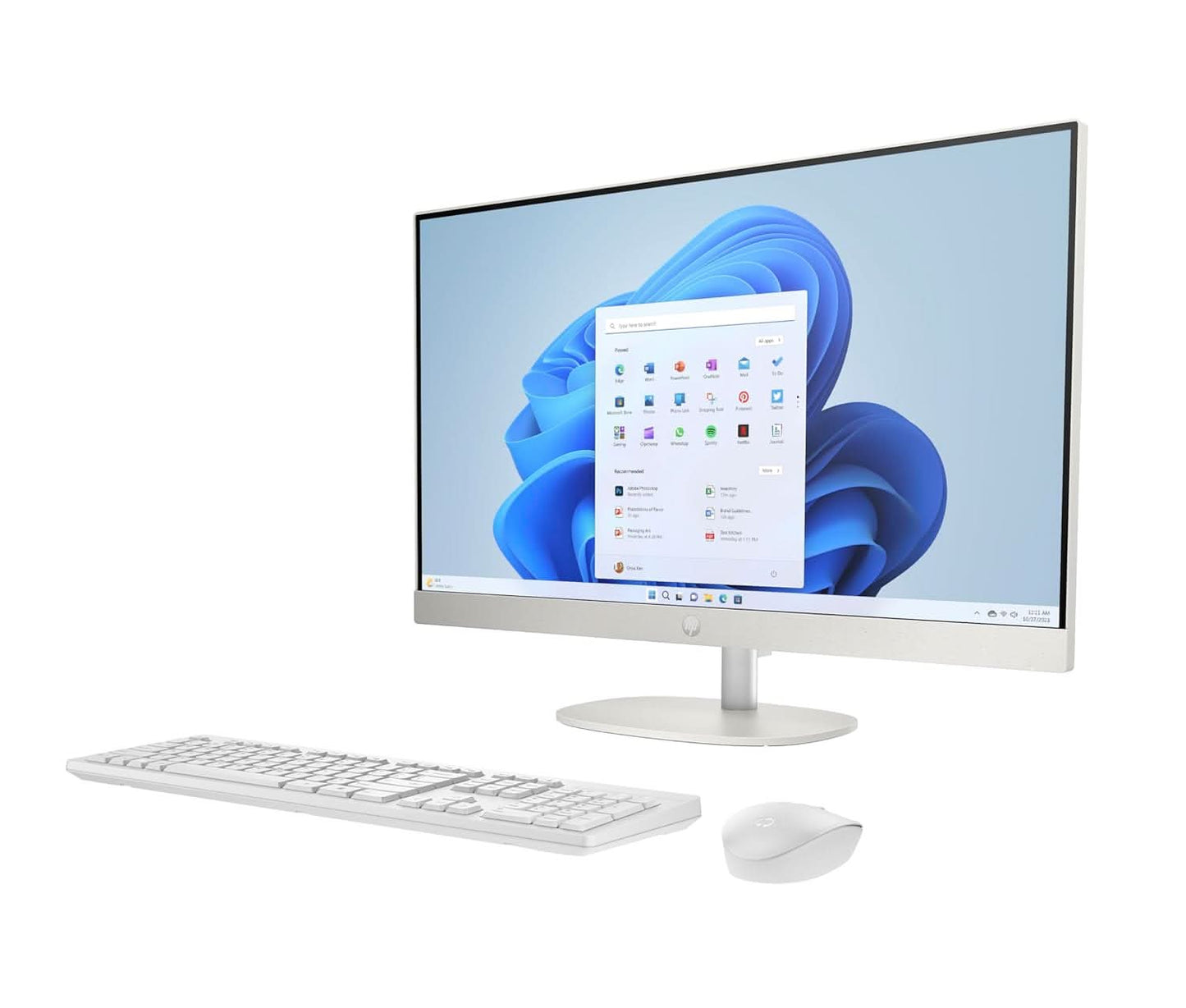 HP All in One 24, 13th Gen Intel Core i5-1334U, 8GB, 512GB SSD, 24 Inch FHD, Win 11, MS office 2024, Shell White, 24-CR0477IN