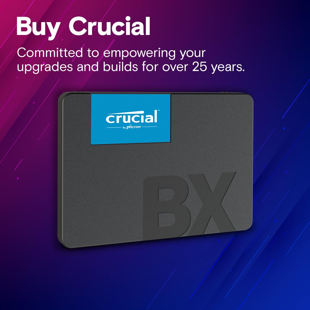 CRUCIAL BX500 240GB 3D NAND SATA 6.35 CM (2.5- INCH) SSD (CT240BX500SSD1)