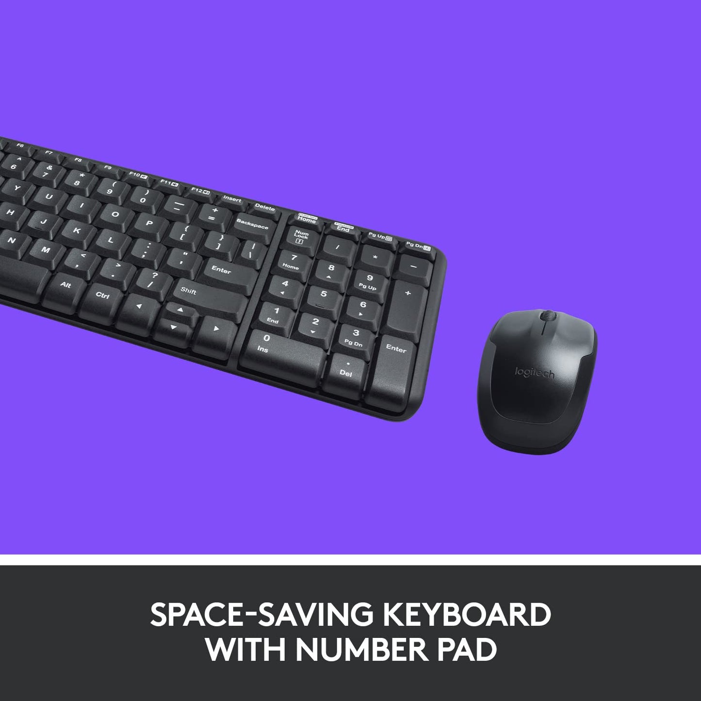 LOGITECH MK220 COMPACT WIRELESS KEYBOARD AND MOUSE COMBO
