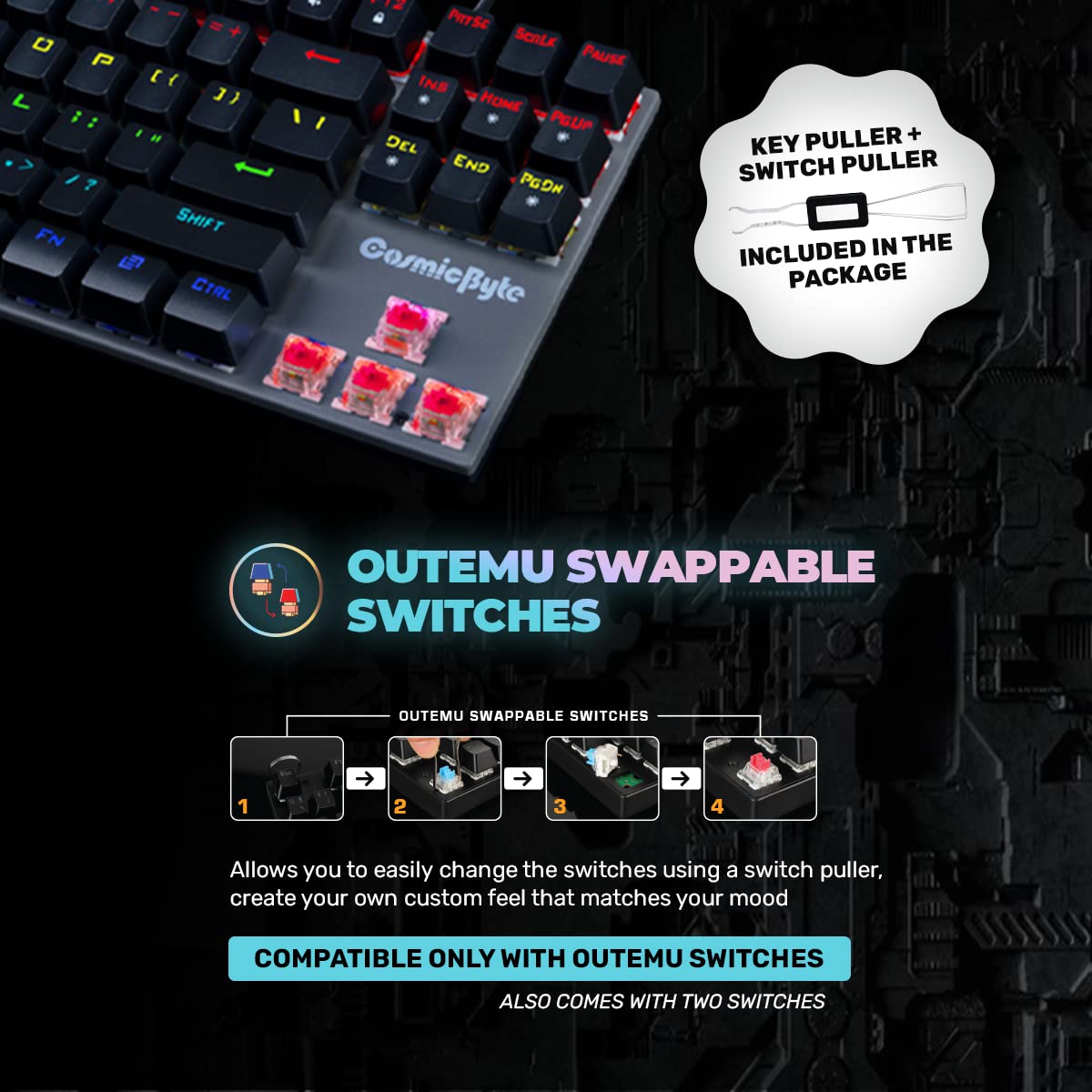 COSMIC BYTE CB-GK-26 PANDORA GAMING KEYBOARD