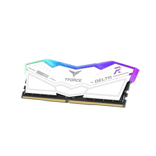 TEAMGROUP T-FORCE DELTA RGB 16GB (16GBX1) DDR5 6000MHZ DESKTOP RAM (WHITE)