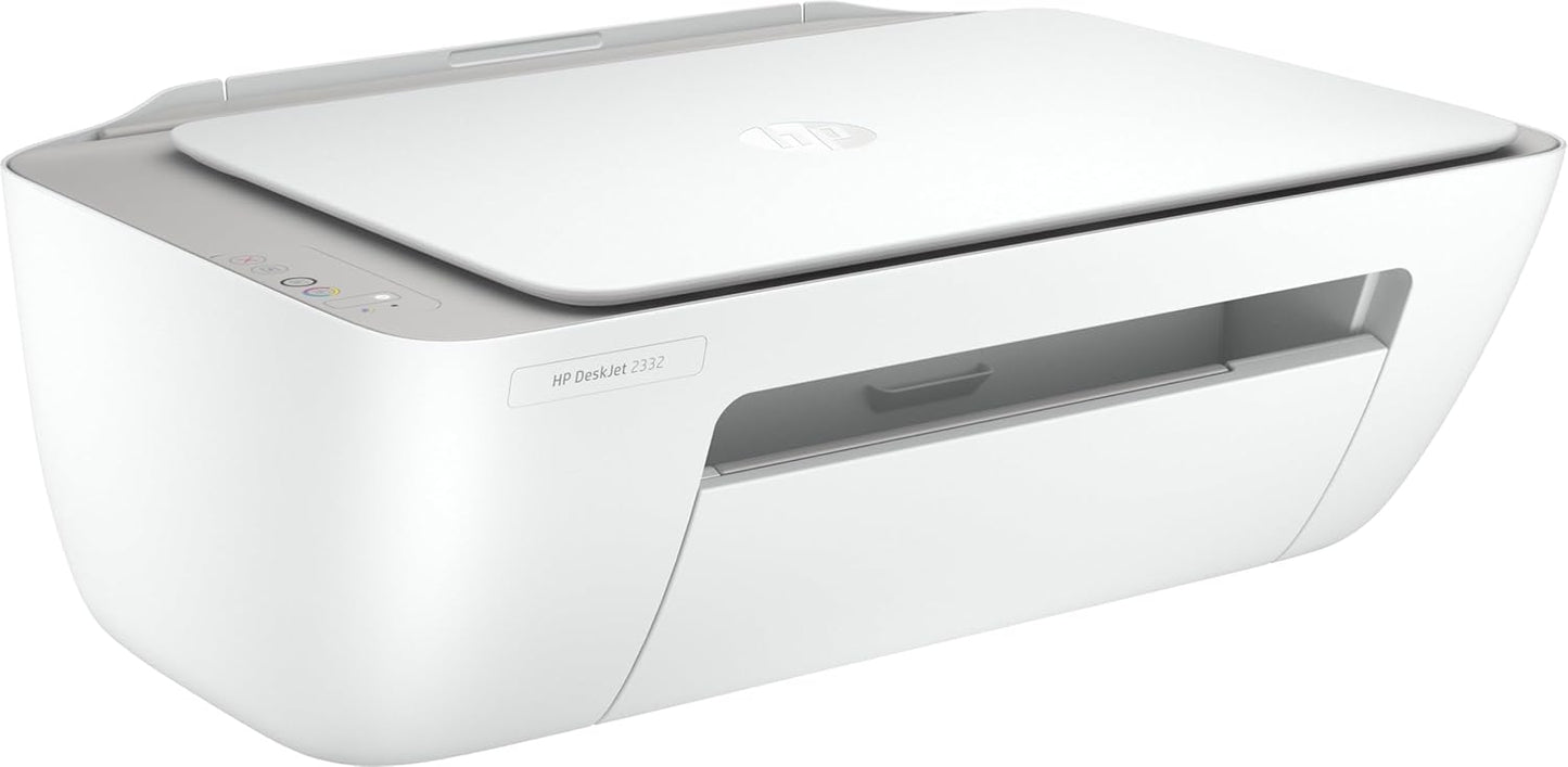 HP DESKJET 2332 ALL-IN-ONE PRINTER, PRINT, COPY, SCAN, HI-SPEED USB 2.0, UP TO 7.5/5.5 PPM (BLACK/COLOR), 60-SHEET INPUT TRAY, 25-SHEET OUTPUT TRAY, 1000-PAGE DUTY CYCLE, COLOR, 7WN44D