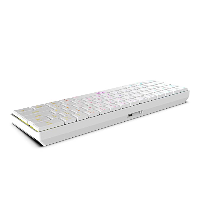 Ant Esports MK1500 BT / Wireless RGB Membrane Gaming Keyboard - White (R-41211141) (ETA-SD-20220605510)