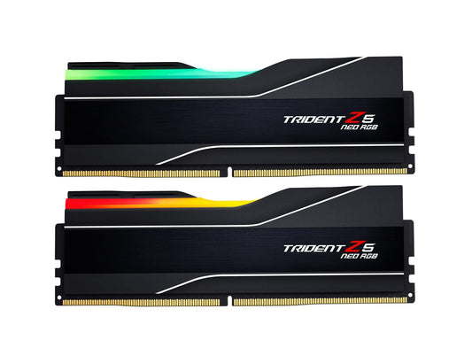 GSKILL TRIDENT Z5 NEO RGB SERIES (AMD EXPO) 64GB (2 X 32GB)DDR5 6000 CL30-40-40-96 F5-6000J3040G32GX2-TZ5NR (MATTE BLACK)