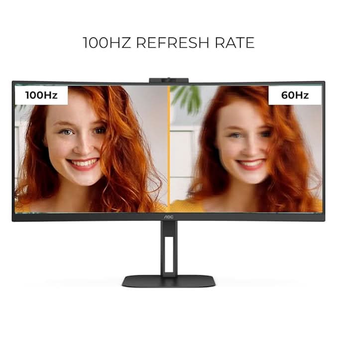 AOC CU34V5CW/BK 34inch Curved Ultra Wide WQHD Monitor