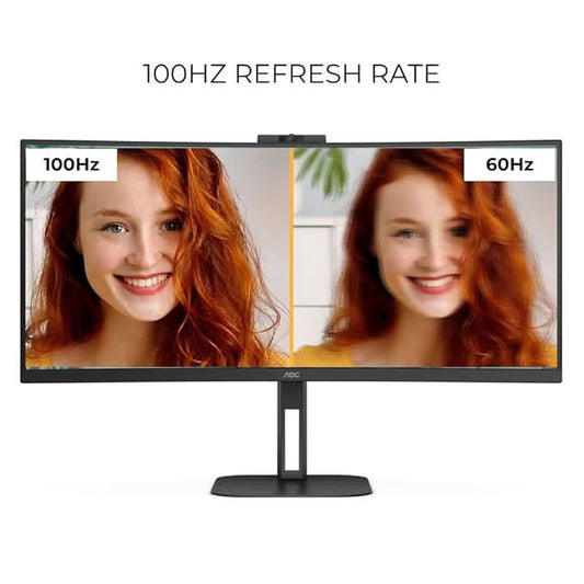 AOC CU34V5CW/BK 34inch Curved Ultra Wide WQHD Monitor