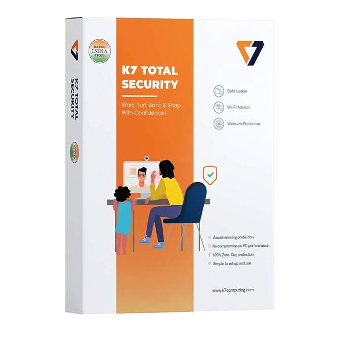 K7 Security K7, Total Security, 1 User, Email Delivery In 2 Hours