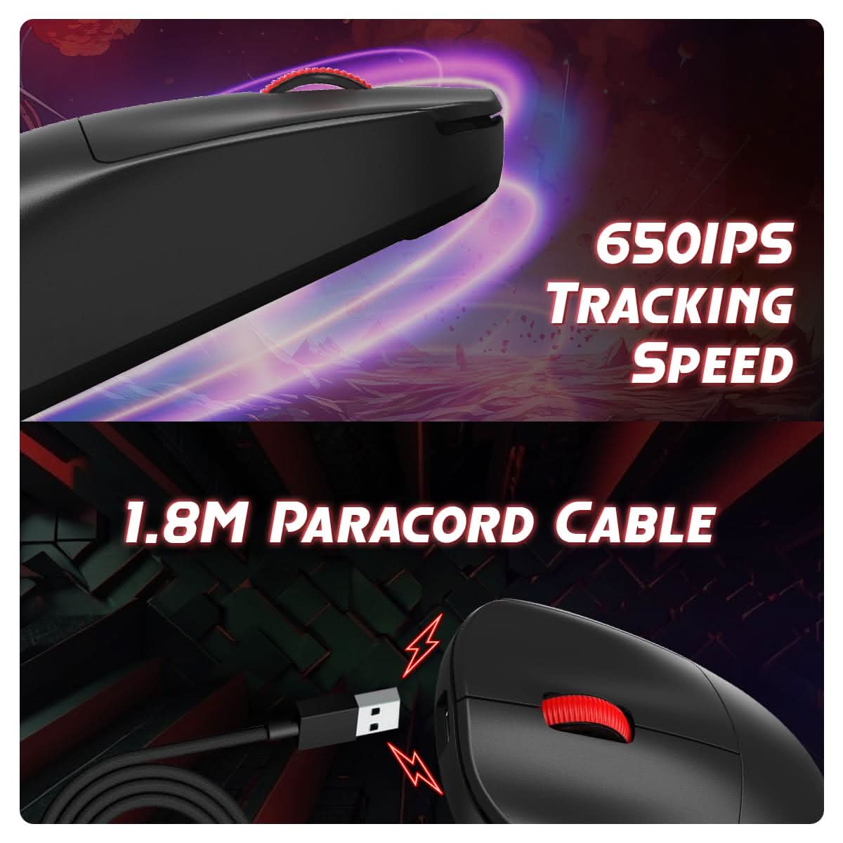 Cosmic Byte Hypernova Tri-Mode Gaming Mouse (Black)
