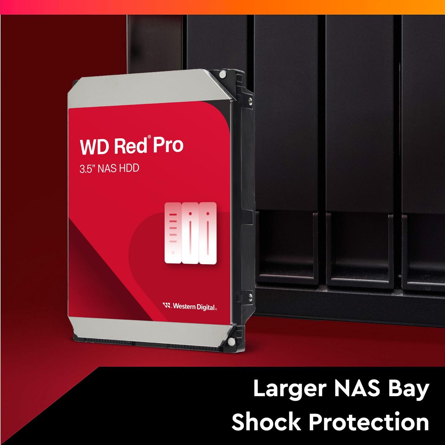 Western Digital 10TB WD Red Pro NAS Internal Hard Drive HDD WD103KFBX