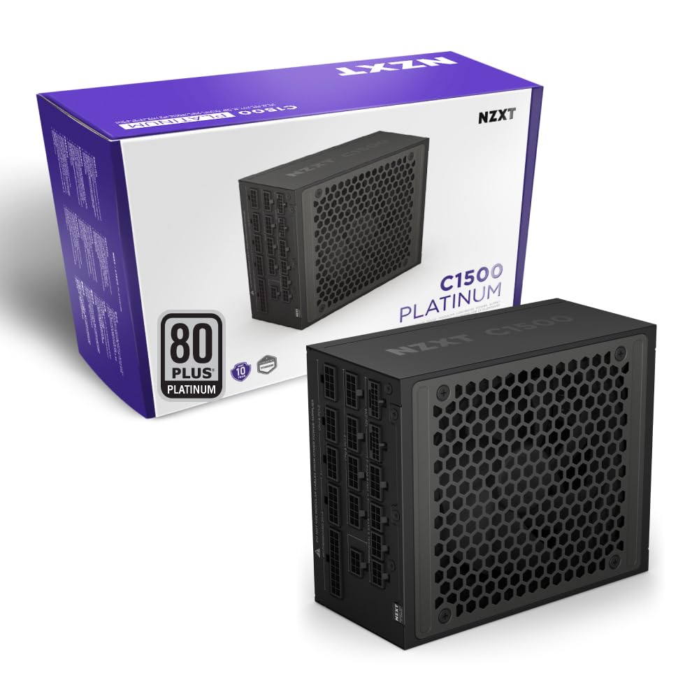 NZXT 1500 WATT 80 PLUS PLATINUM FULLY MODULAR DIGITAL POWER SUPPLY - PA-5P1BB-UK (R-41200646)