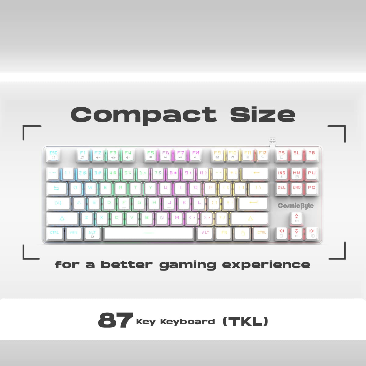 COSMIC BYTE CB-GK-37 FIREFLY (WHITE) GAMING KEYBOARD