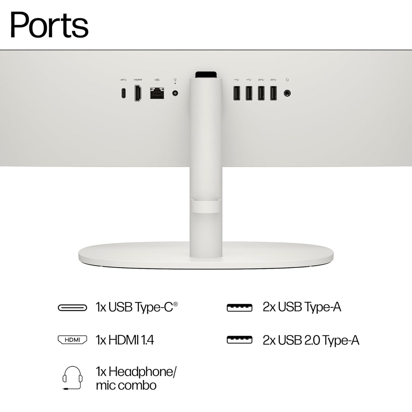 AIO HP 22 DG0153IN [N100- INTEL/8GB/512GB SSD/WIN11 HOME+MSO/22.0 INCH/INTEGRATED GRAPHICS /1 YEAR(S)/WHITE]