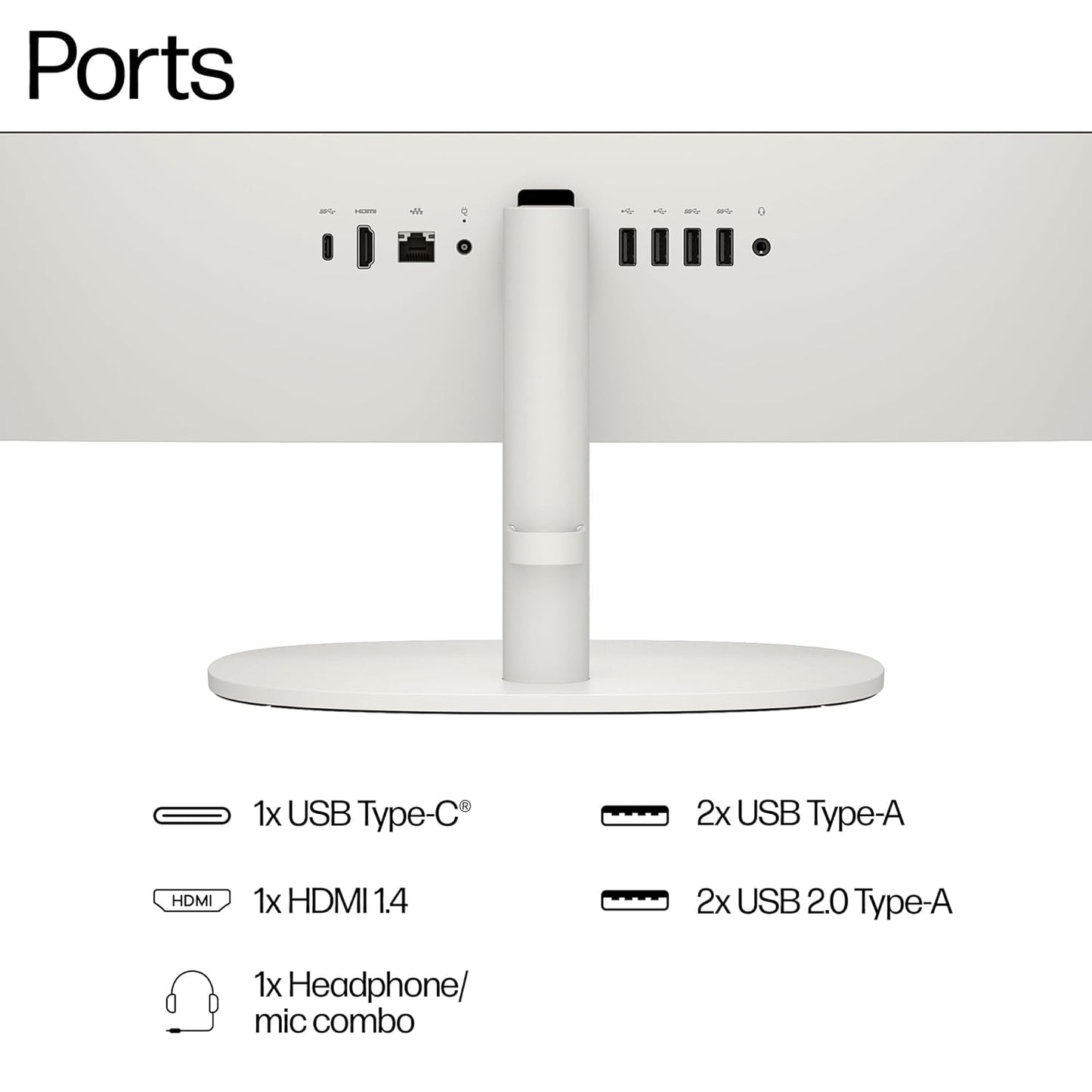 AIO HP 22 DG0153IN [N100- INTEL/8GB/512GB SSD/WIN11 HOME+MSO/22.0 INCH/INTEGRATED GRAPHICS /1 YEAR(S)//WHITE]