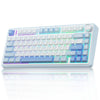 AULA F75 SEA BLUE GRAYWOOD SWITCH MECHANICAL GAMING KEYBOARD