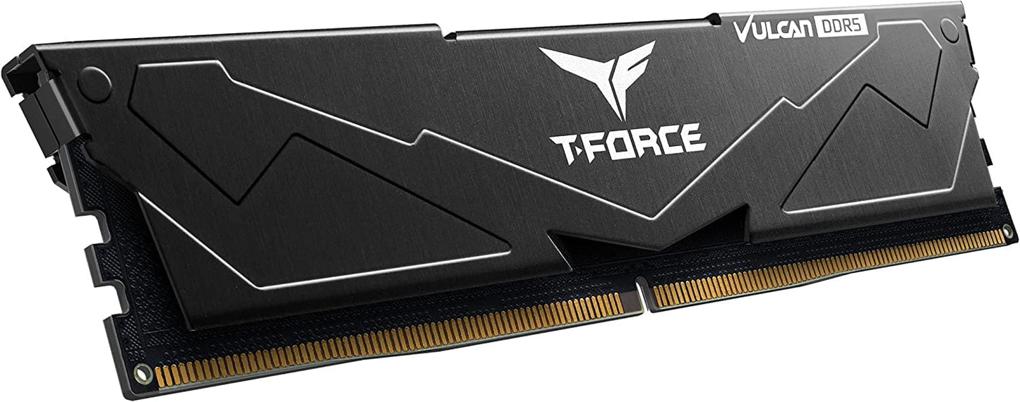 TEAMGROUP T-FORCE VULCAN 8GB (8GBX1) DDR5 5200MHZ DESKTOP RAM (BLACK)