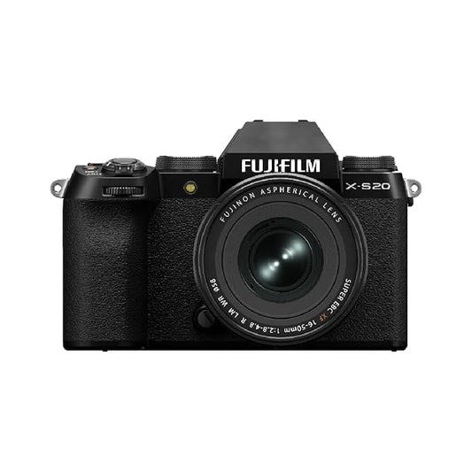 FUJIFILM X-S20 MIRRORLESS CAMERA BODY WITH XF18-55MM LENS BLACK