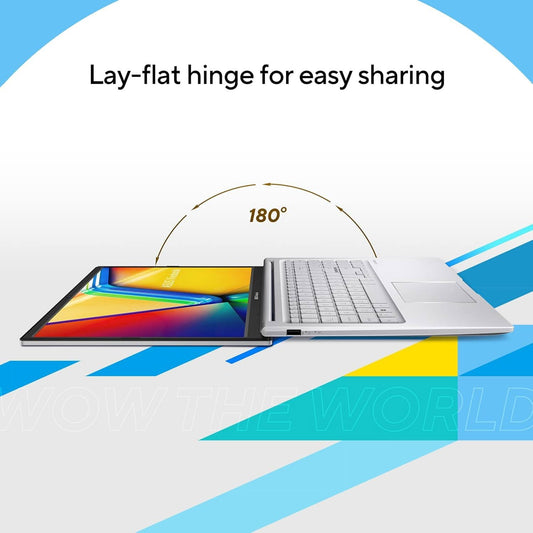 ASUS Vivobook 15 (2024), Intel Core 5 Processor 120U, 15.6 inch FHD 16:9 60Hz 250nits,(16GB RAM/512GB SSD/Win 11 Home/Office 2021/Backlit Keyboard/Cool Silver/1.7 Kg), X1504VAP-NJ541WS