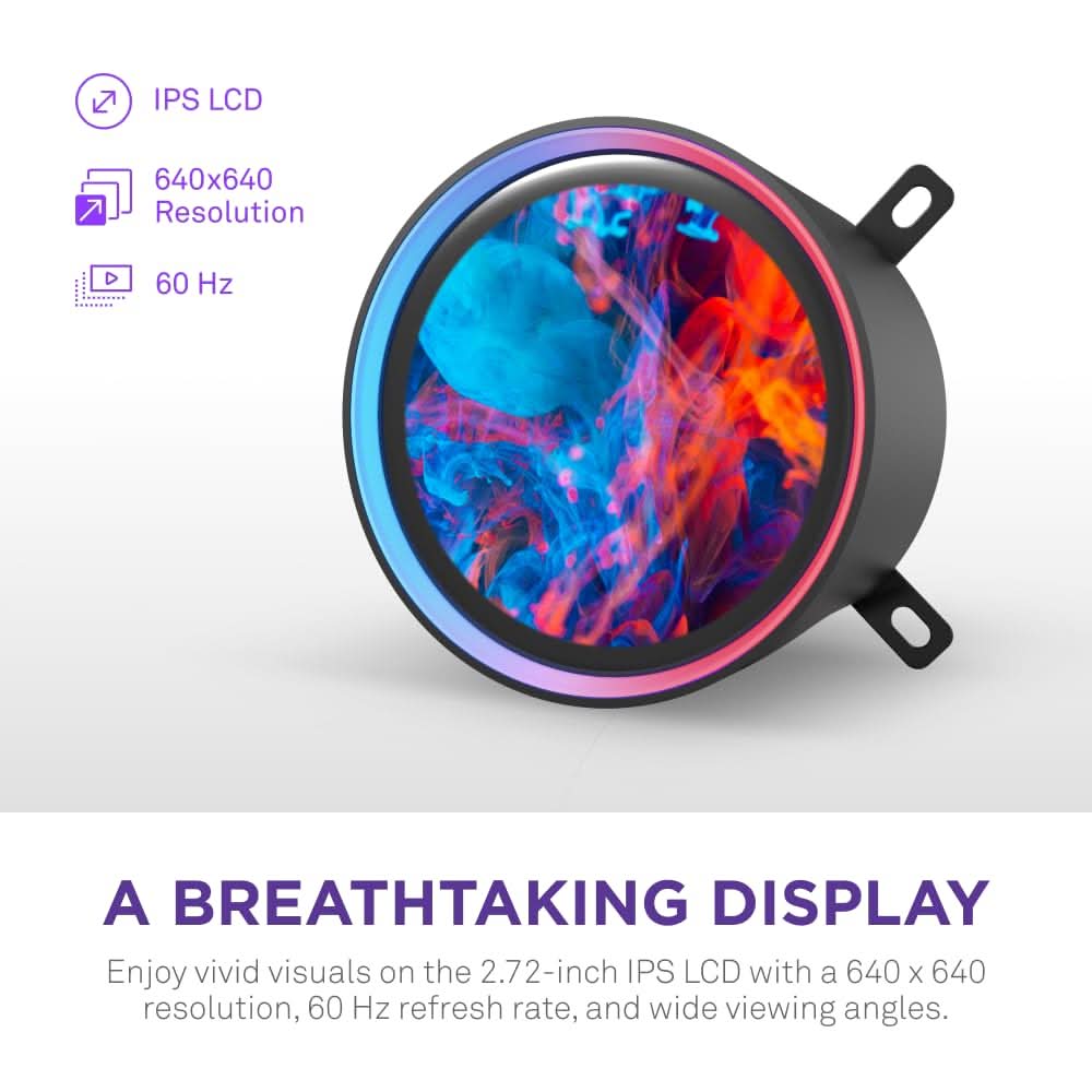 NZXT Kraken Elite 420 RGB 420mm CPU Liquid Cooler (Black) - RL-KR42E-B2