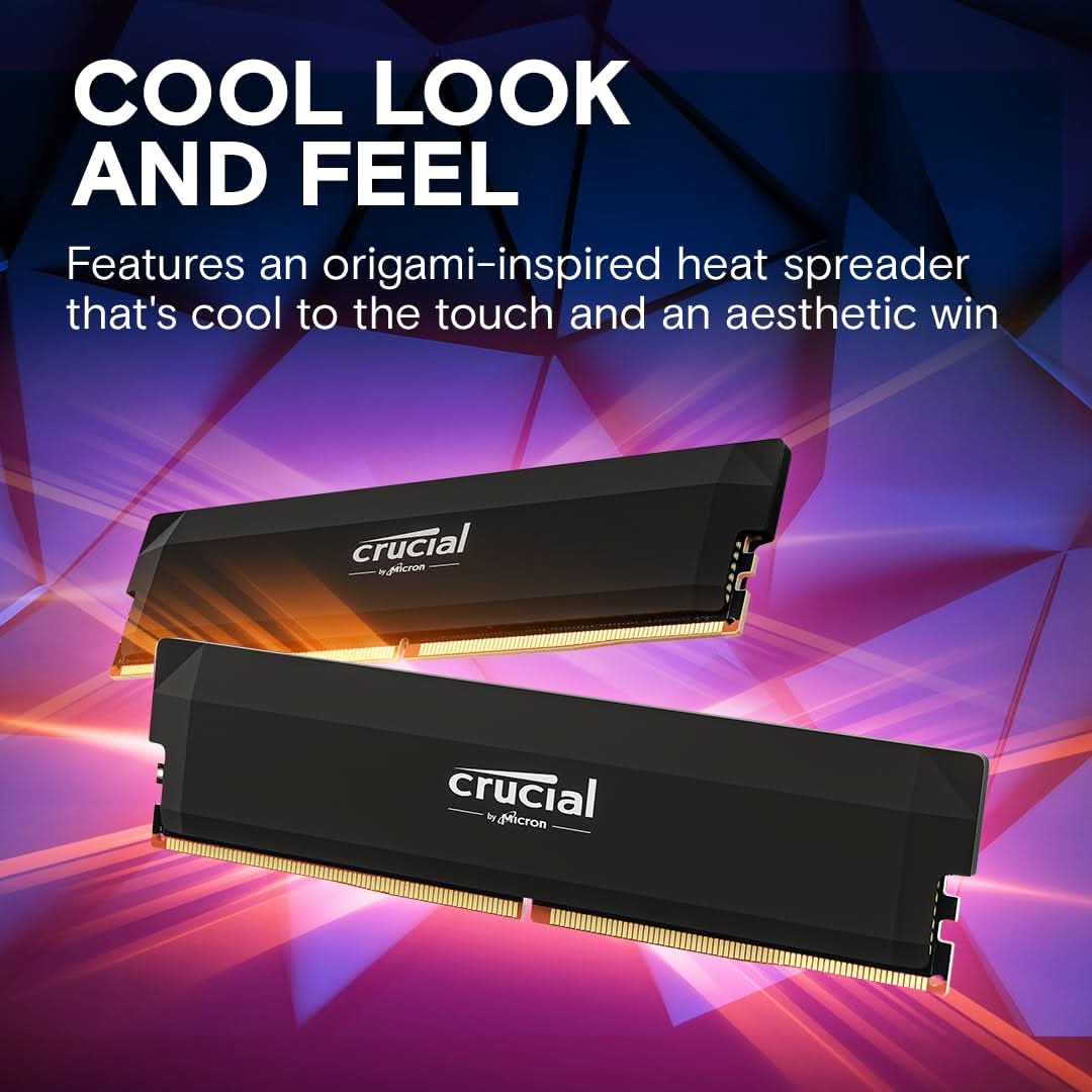 CRUCIAL PRO OVERCLOCKING 32GB KIT (2X16GB) DDR5-6000 UDIMM CL36 (16GBIT) RAM CP2K16G60C36U5B