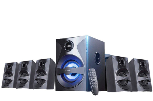 F&D F3800X 5.1 CHANNEL MULTI MEDIA SPEAKER (BLACK) | WIRELESS BLUETOOTH SPEAKERS | SUBWOOFER SATELLITE SPEAKERS/LED DISPLAY/USB/SD CARD/NFC | HOME THEATRE | SPEAKER FOR LAPTOP, PC & MOBILE