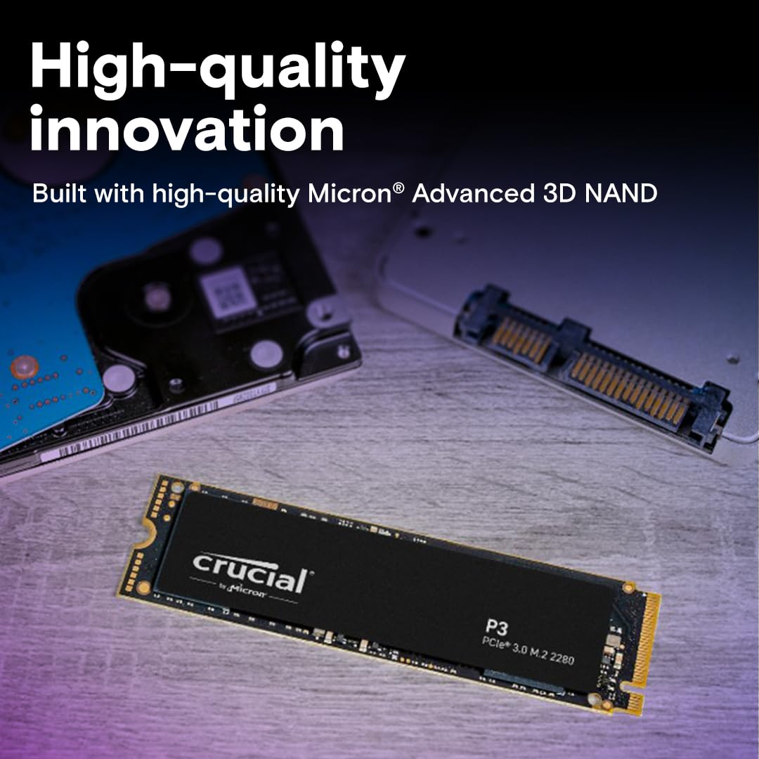 CRUCIAL P3 500GB NVME PCIE M.2 SSD CT500P3SSD8