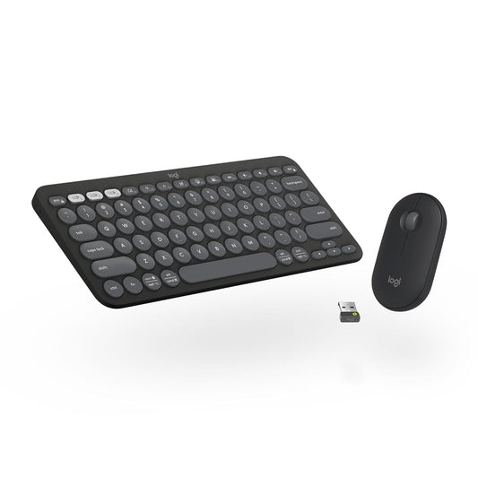 LOGITECH PEBBLE 2 COMBO WIRELESS KEYBOARD AND MOUSE GRAPHITE