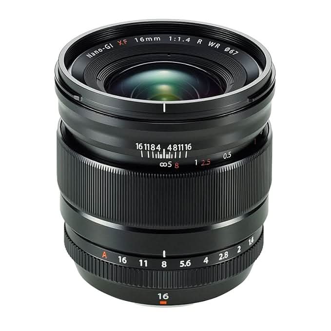 FUJIFILM FUJINON XF 16MM F1.4 R WIDE ANGLE PRIME LENS FOR STREET|LANDSCAPES (FULL FRAME EQUIVALENT = 24MM) WITH 2+1* YEAR WARRANTY