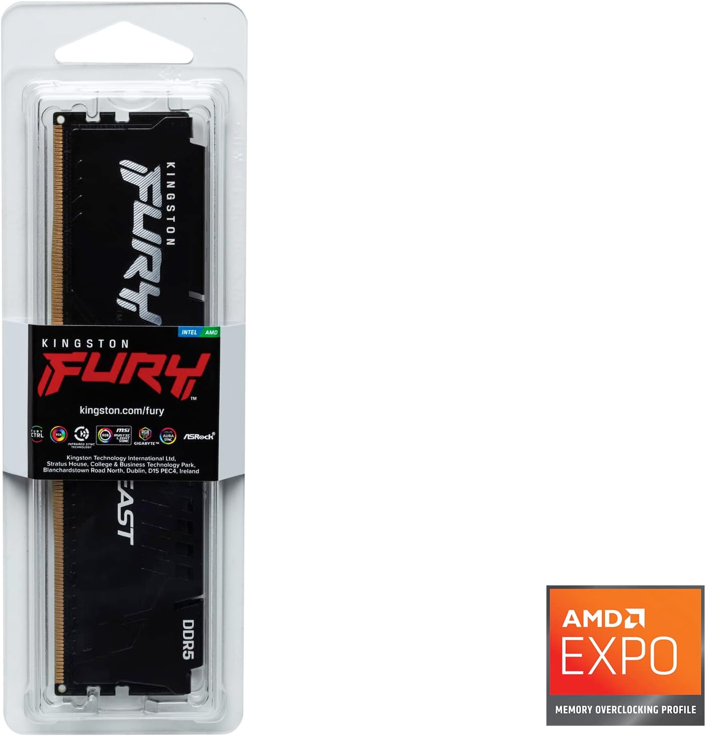 KINGSTON FURY BEAST DDR5 32GB 6000MHZ CL36 RAM KF560C36BBE2-32