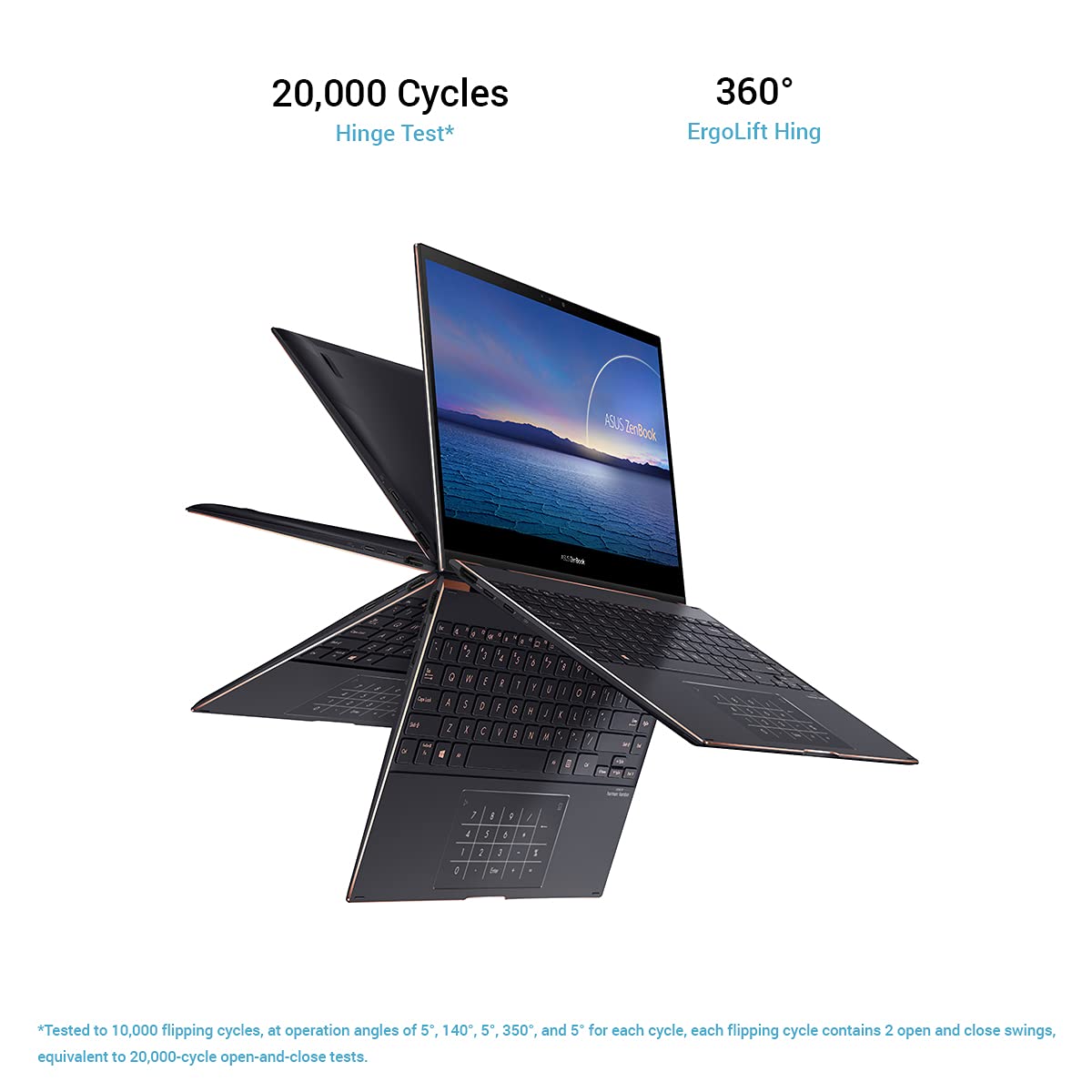 ASUS ZENBOOK FLIP S OLED, INTEL EVO CORE I7-1165G7 11TH GEN, 13.3 INCHES UHD TOUCH THIN AND LIGHT 2-IN-1 LAPTOP (16GB/1TB SSD/WINDOWS 10/OFFICE 2019/IRIS X GRAPHICS/JADE BLACK/1.2 KG), UX371EA-HL701TS