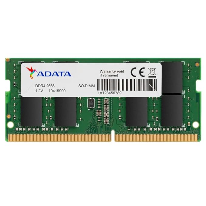 ADATA 16GB 2666MHZ DDR4 SO-DIMM LAPTOP RAM (AD4S266616G19-SGN)