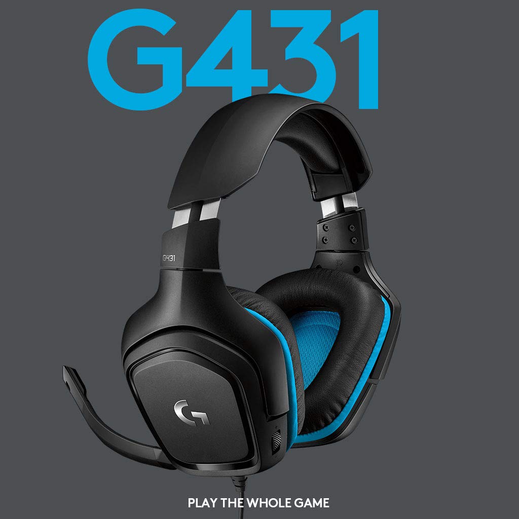 LOGITECH G431 GAMING HEADPHONE BLACK