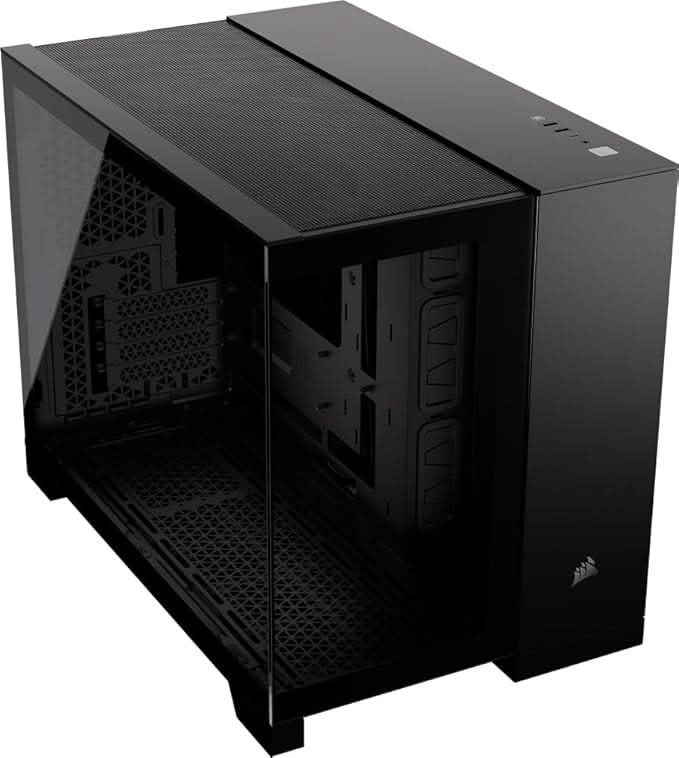 CORSAIR 2500X TEMPERED GLASS MID-TOWER, BLACK