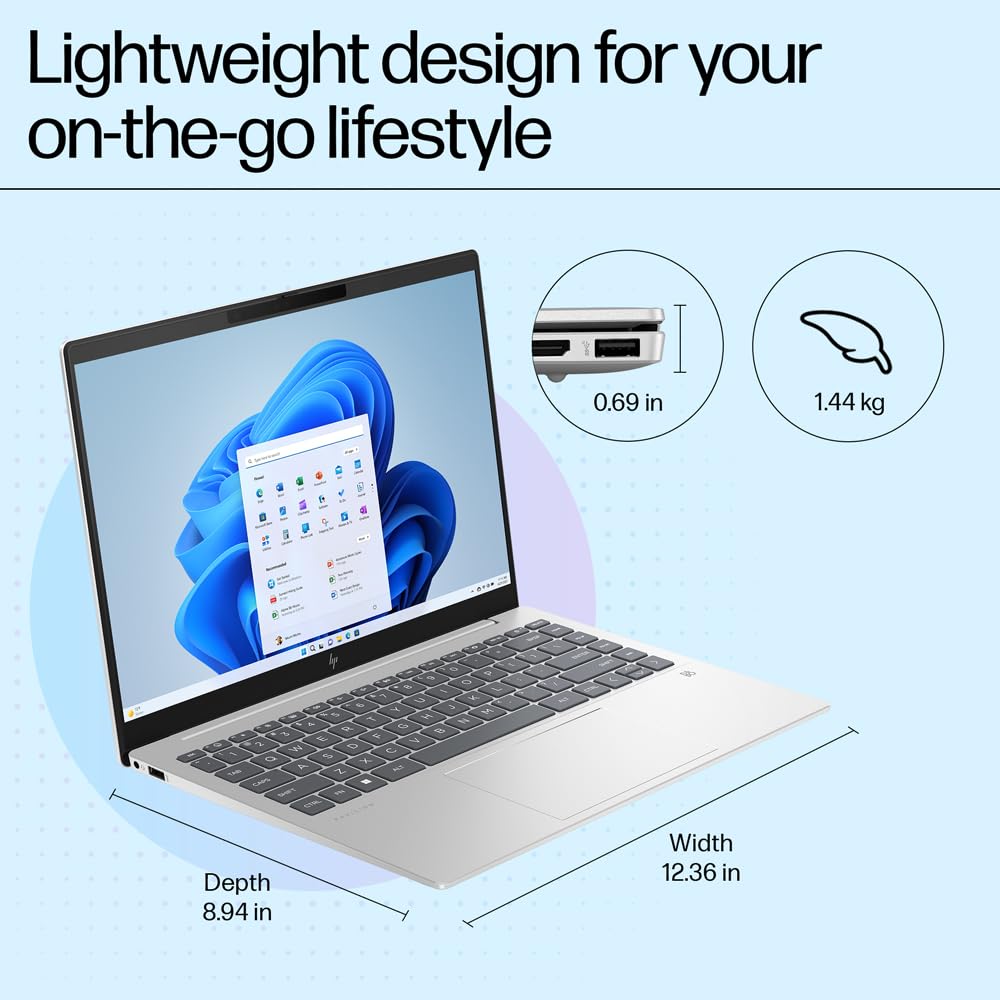 HP PAV PLUS 14-EW0116TU [CI5-1335U 13TH GEN/16GB/512GB SSD/WIN11 HOME+MSO/14.0 INCH/INTEGRATED GRAPHICS /1 YEAR(S)/SILVER] LAPTOP