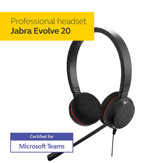 JABRA EVOLVE 20 MS STEREO WIRED HEADSET