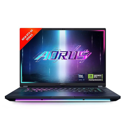 Gigabyte Aorus Master 16 BZHC6INE64SH, Intel Core Ultra 9 275HX Processor, 16GBx2 DDR5 Ram, 1TB M.2 NVMe SSS, NVIDIA GeForce RTX 5090 24GB GDDR7, 16 Inch OLED WQXGA Gaming Laptop