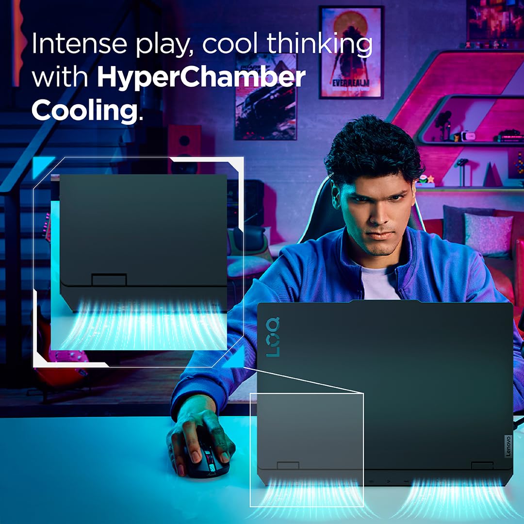 Lenovo LOQ 2025 AMD Ryzen 7 250| NVIDIA RTX 5060 8GB (24GB RAM/1TB SSD/144Hz Refresh Rate/572 AI TOPS/15.6" (39.6cm)/Windows 11/Office 2024/3 Mon. Game Pass/Grey/2.4Kg), 83JG008MIN